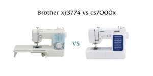Confused between Brother XR3774 vs CS7000X? This honest comparison breaks down stitches, power, ease of use, and value for money.