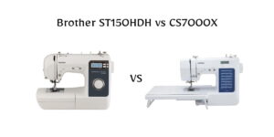 Brother ST150HDH vs CS7000X comparison: See the real differences in features, performance, and value for your money.