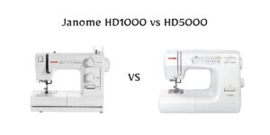 Trying to choose between Janome HD1000 vs HD5000? This detailed comparison breaks down the real differences in speed, durability, features, and performance.