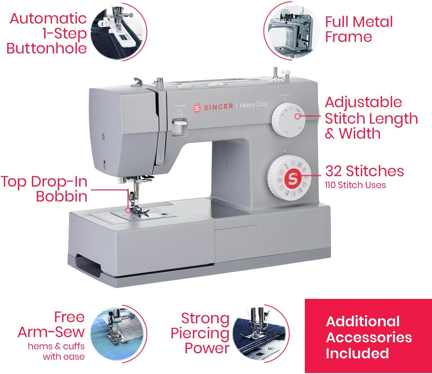 SINGER Heavy Duty 6380 Sewing Machine